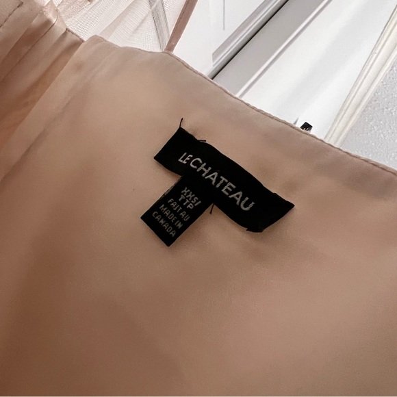 LE CHATEAU Champagne Sparkly Dress - Picture 9 of 9